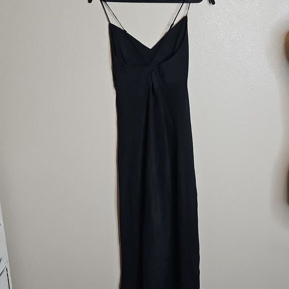 Madewell 2 The Layton Midi Slip Dress Black Spaghetti Strap Dress - Picture 6 of 11